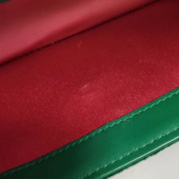 Green Velvet Designer Shoulder Bag - Picture 10 of 14